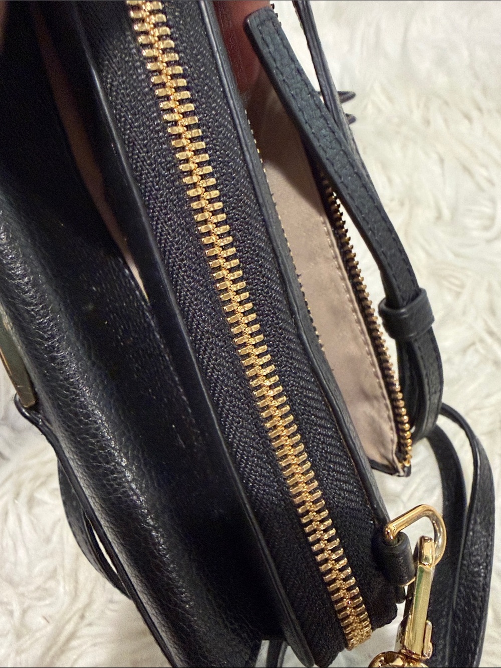 TUMI Crossbody with Gold tone Logo Accent Plate - Picture 11 of 16